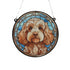 Cockapoo Golden Stained Glass Effect Suncatcher